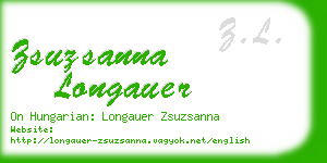 zsuzsanna longauer business card